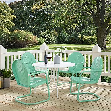 Crosley Furniture Griffith Metal Five Piece Outdoor Dining Set