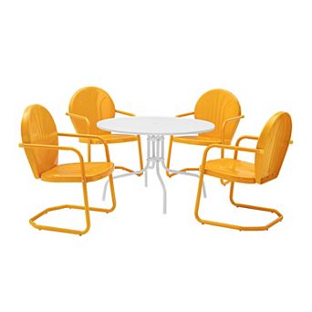 Crosley Furniture Griffith Metal Five Piece Outdoor Dining Set