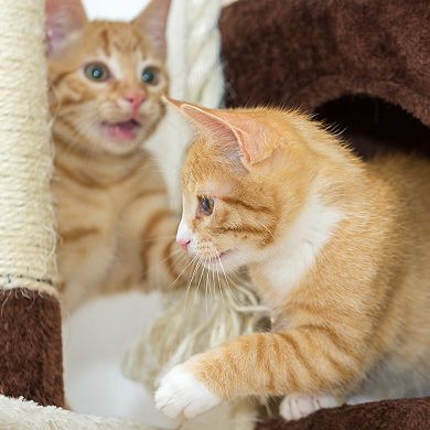 PetMaker 3-Tier Cat Tree with Condo & Scratch Posts
