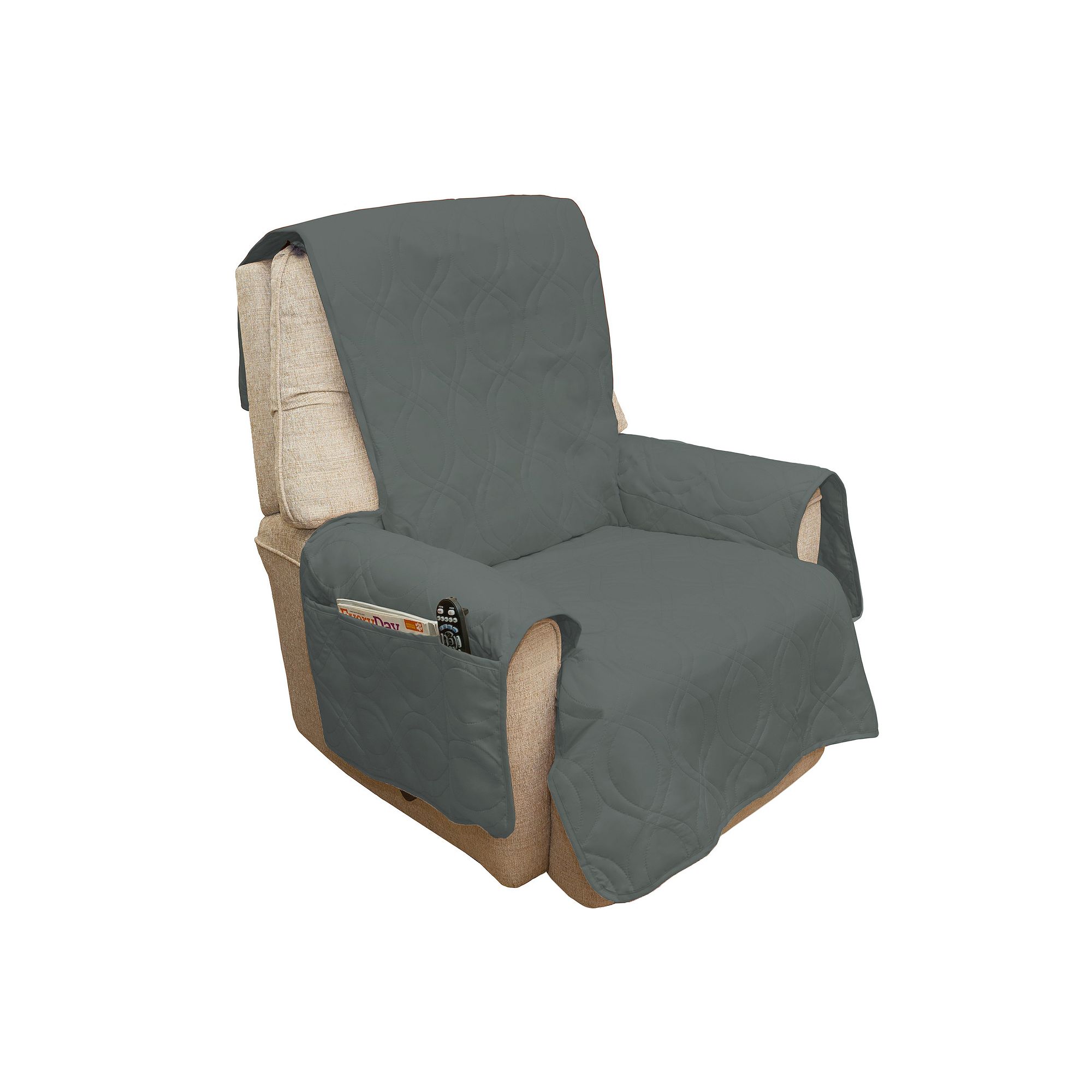 PetMaker 100perc Waterproof Chair Cover, Gray