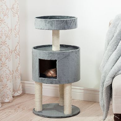 PetMaker Cat Condo with Overhead Balcony