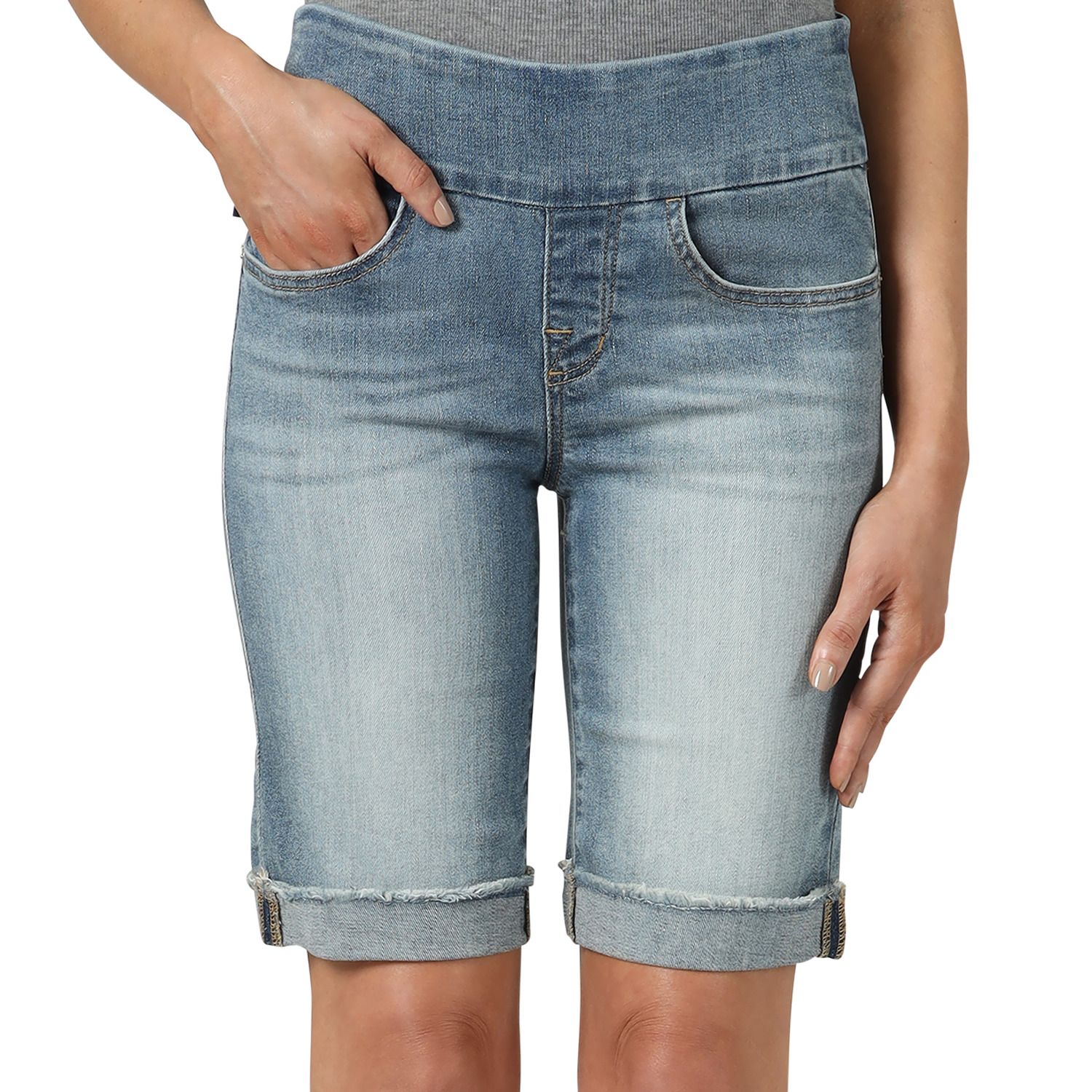 bermuda blue jean shorts