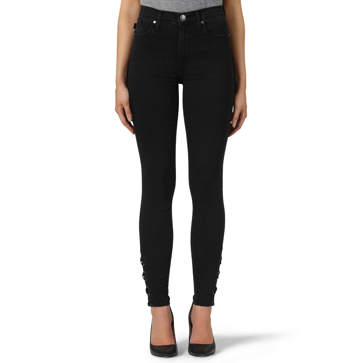 womens high waisted black jeans