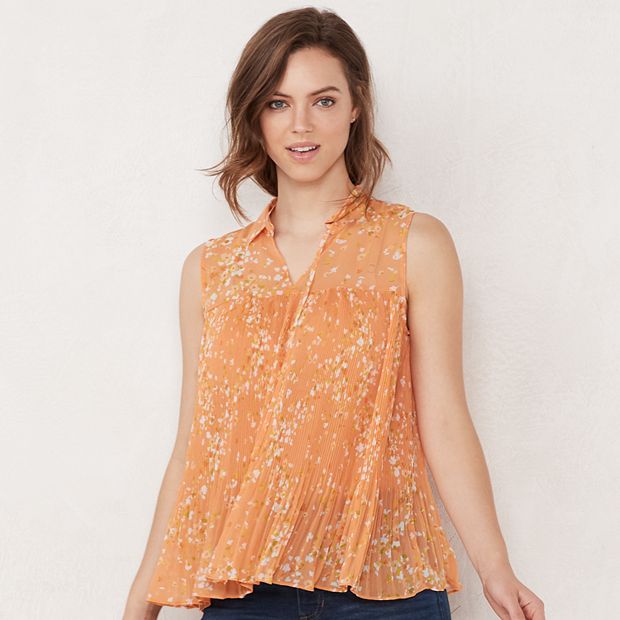 LC Lauren Conrad, Tops, Lc Lauren Conrad Pleated Top