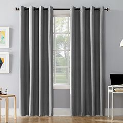 Gray blackout store curtains