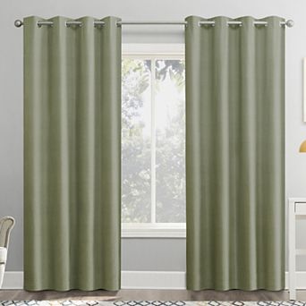 Sun Zero Cameron 100% Blackout Thermal Insulated Grommet Single Curtain Panel
