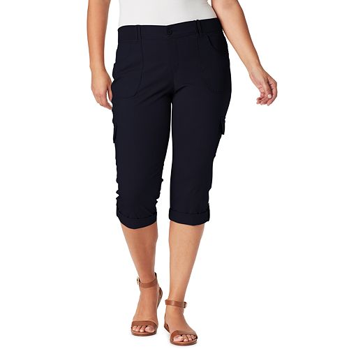 plus size cargo capris