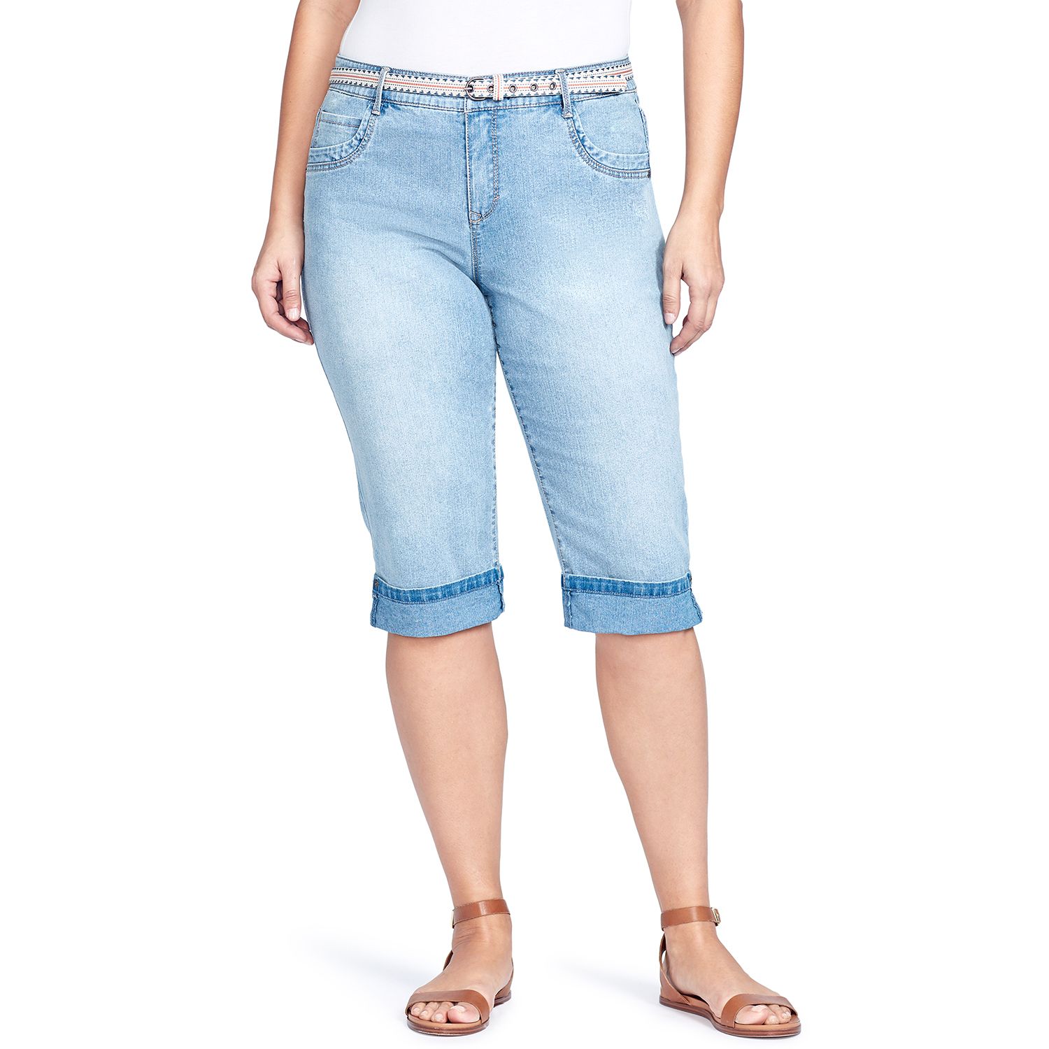 gloria vanderbilt capri jeans plus size