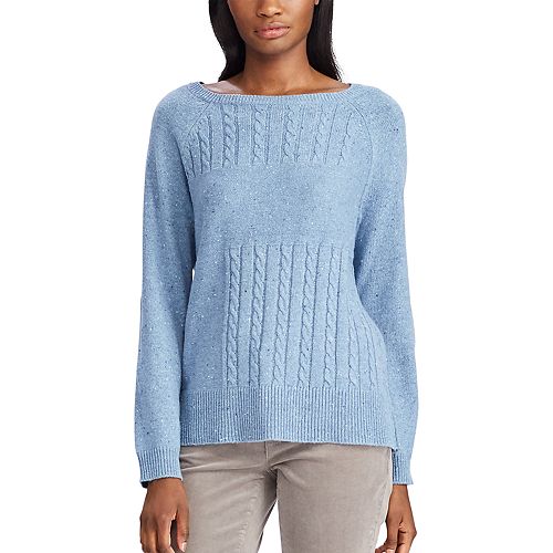 chaps cable knit sweater women's