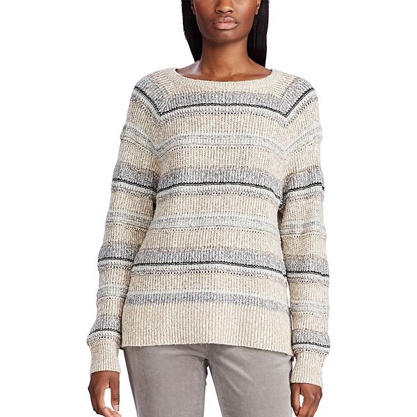 Women's Chaps CableKnit Crewneck Sweater