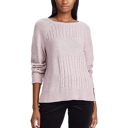 Women's Chaps Cable-Knit Crewneck Sweater