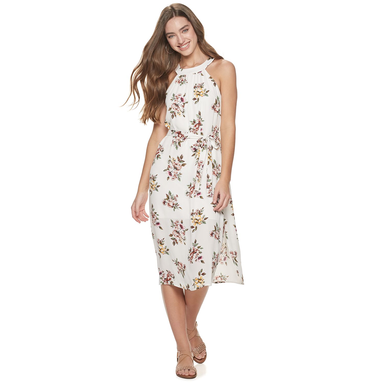kohls three pink hearts dress