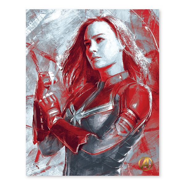 Artissimo Designs Marvel Avengers Captain Marvel Canvas Wall Art