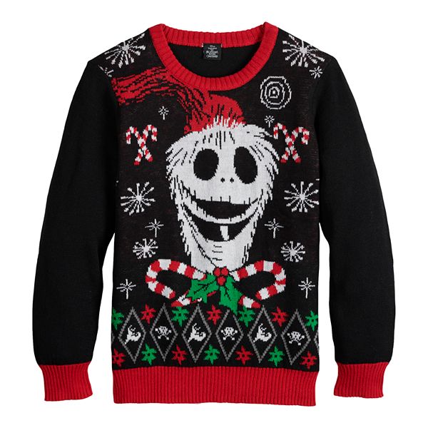 Detroit Lions Jack Skellington Halloween Holiday Party Ugly Christmas  Sweater