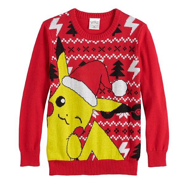 Boys 8-20 Pokemon Pikachu Ugly Christmas