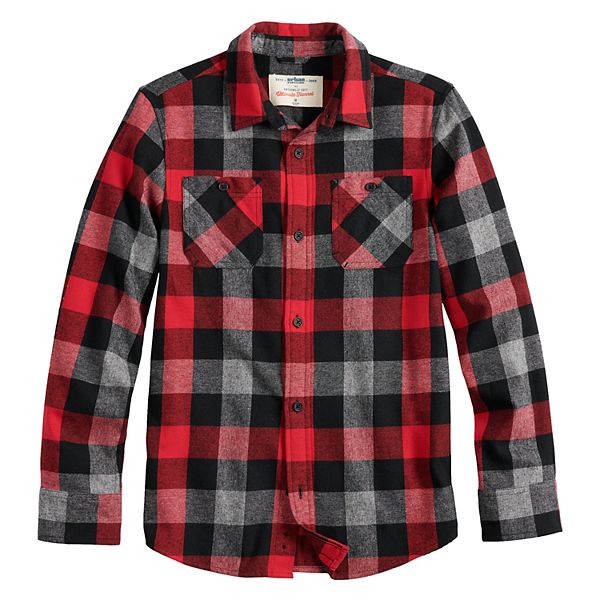 Boys 8-20 & Husky Urban Pipeline™ Flannel Button-Down Shirt
