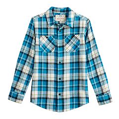 Boys Shirts Tops Kohls - 2p blue grey plaid flannel shirt roblox