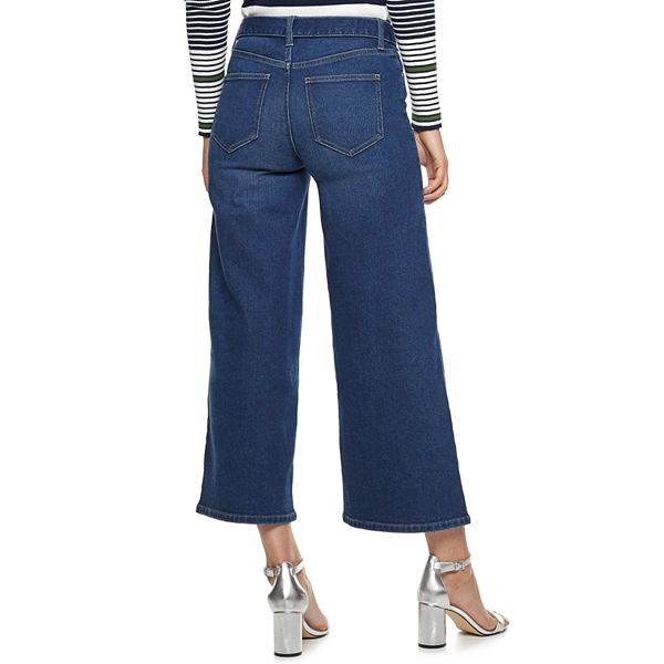 Women's Nine West Sterling Belted Wide Leg Jeans