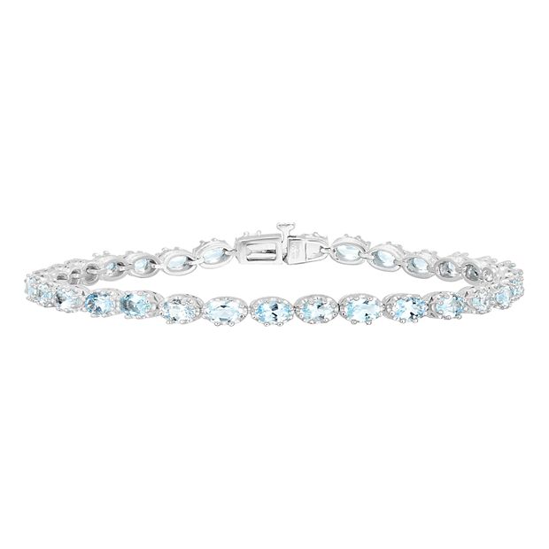 Genuine on sale aquamarine bracelet