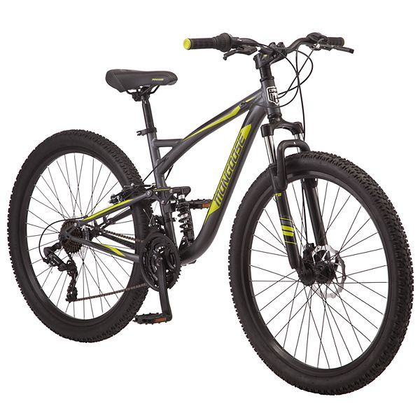 Mongoose Status Mountain Bike for Men and Women, Charcoal, Style Uni Full and Susp