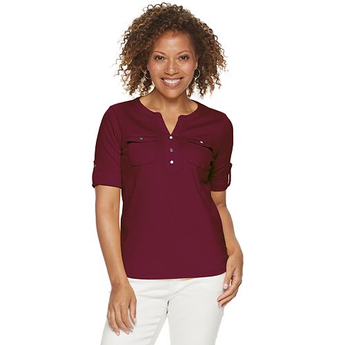 Petite Croft & Barrow® RollTab Utility Henley