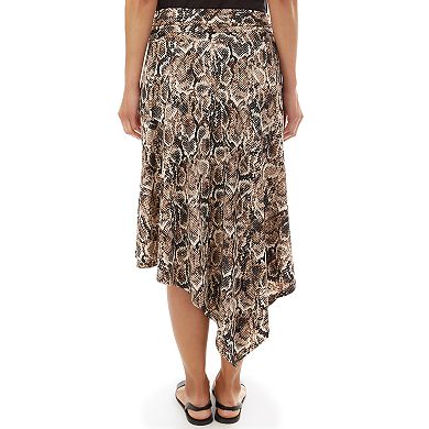 Women's Apt. 9® Printed Asymmetric Skirt