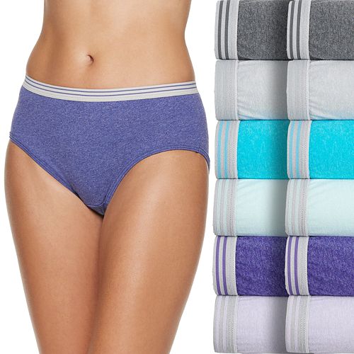 Women's Fruit of the Loom® 12pack Cotton LowRise Hipster Panties