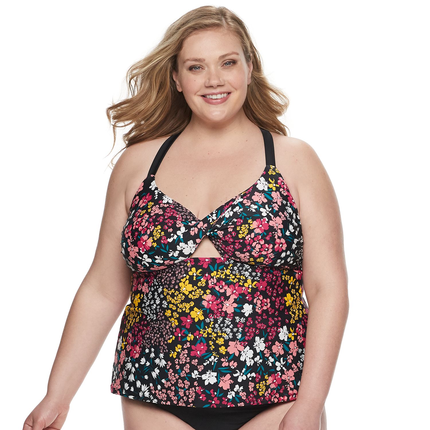 kohls plus swimsuits
