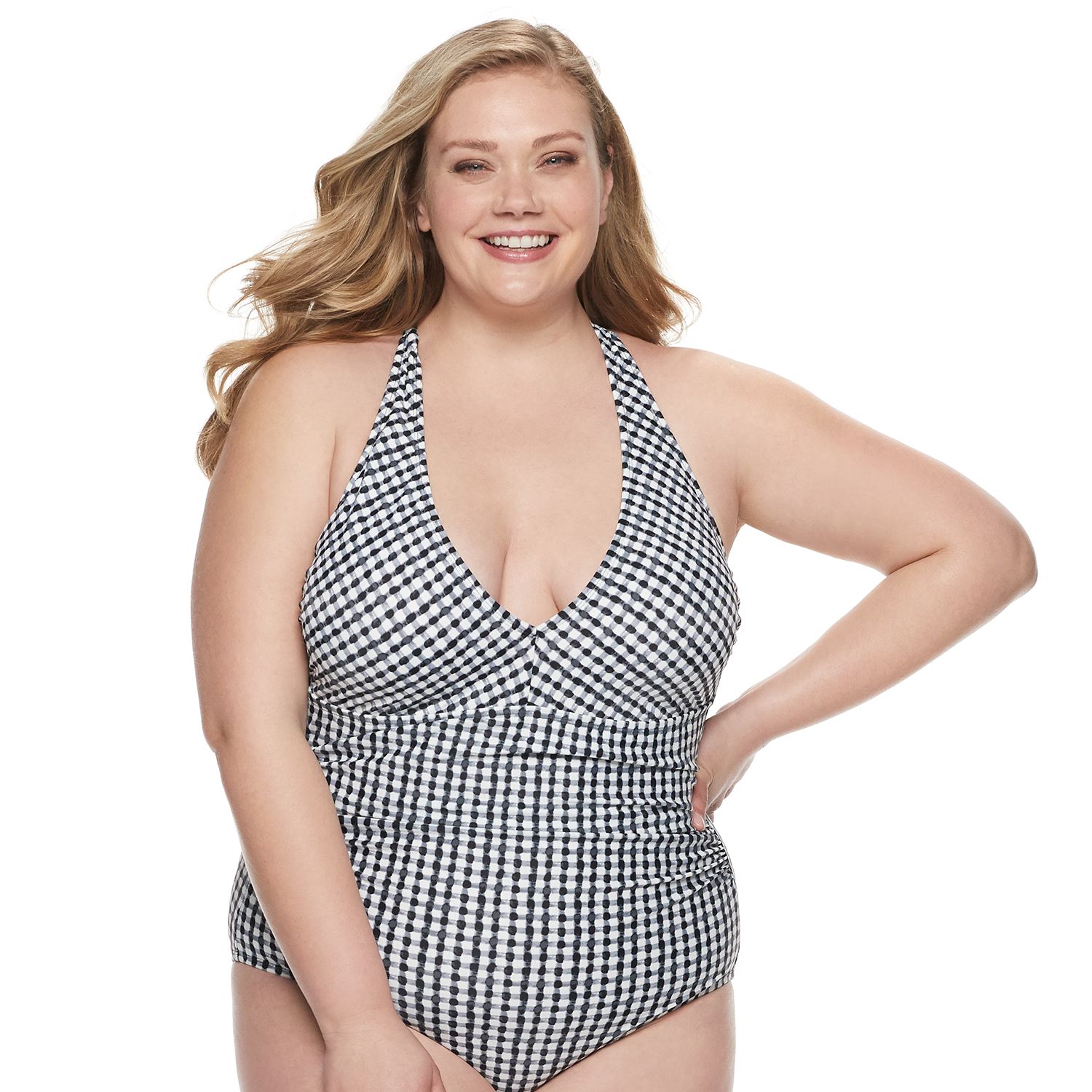 kohls plus size swimwear