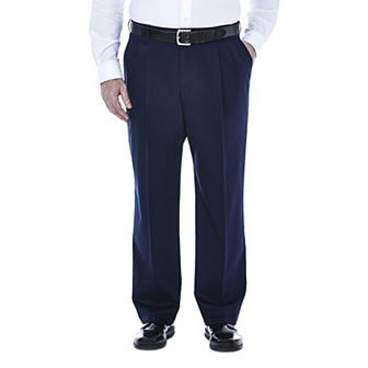 Big & Tall Haggar® Premium Stretch No-Iron Khaki Pleated Pants