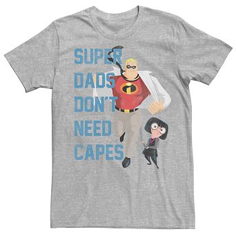 Disney / Pixar's The Incredibles Men's Super Dads Don't Need Capes Tee
