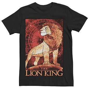 Men's The Lion King Simba Splattered Poster Tee