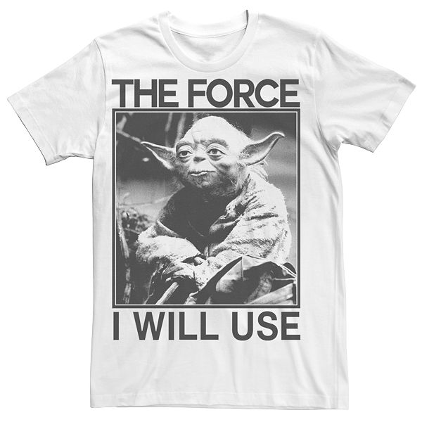 Men's Star Wars Yoda The Force I Will Use Tee