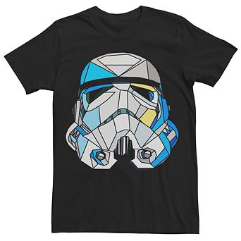 Men's Star Wars Stained Glass Style Stormtrooper Helmet Tee