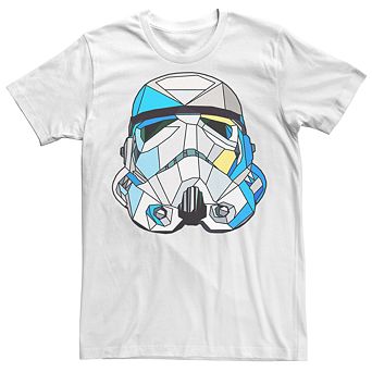 Men's Star Wars Stained Glass Style Stormtrooper Helmet Tee