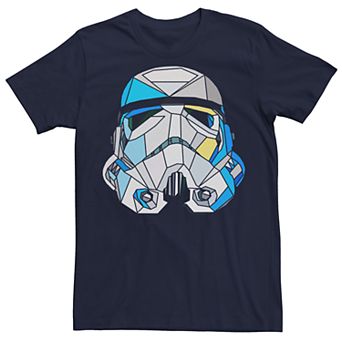 Men's Star Wars Stained Glass Style Stormtrooper Helmet Tee