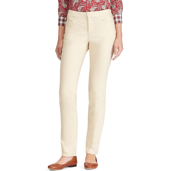 Women's Chaps Solid StraightLeg Pants