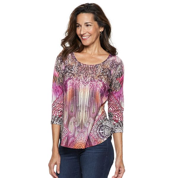 Women's World Unity Embellished High-Low Tee