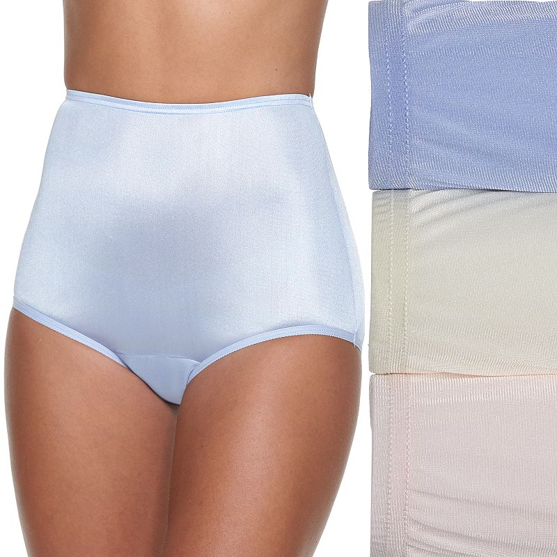 Women's Vanity Fair Lingerie® Perfectly Yours Ravissant 3-Pack Brief Panty Set 15711, Size: 8, Pastel Asst
