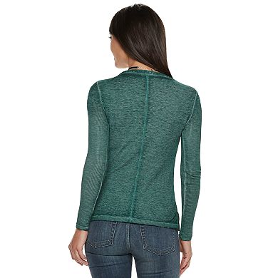 Women's Rock & Republic® Ribbed Henley