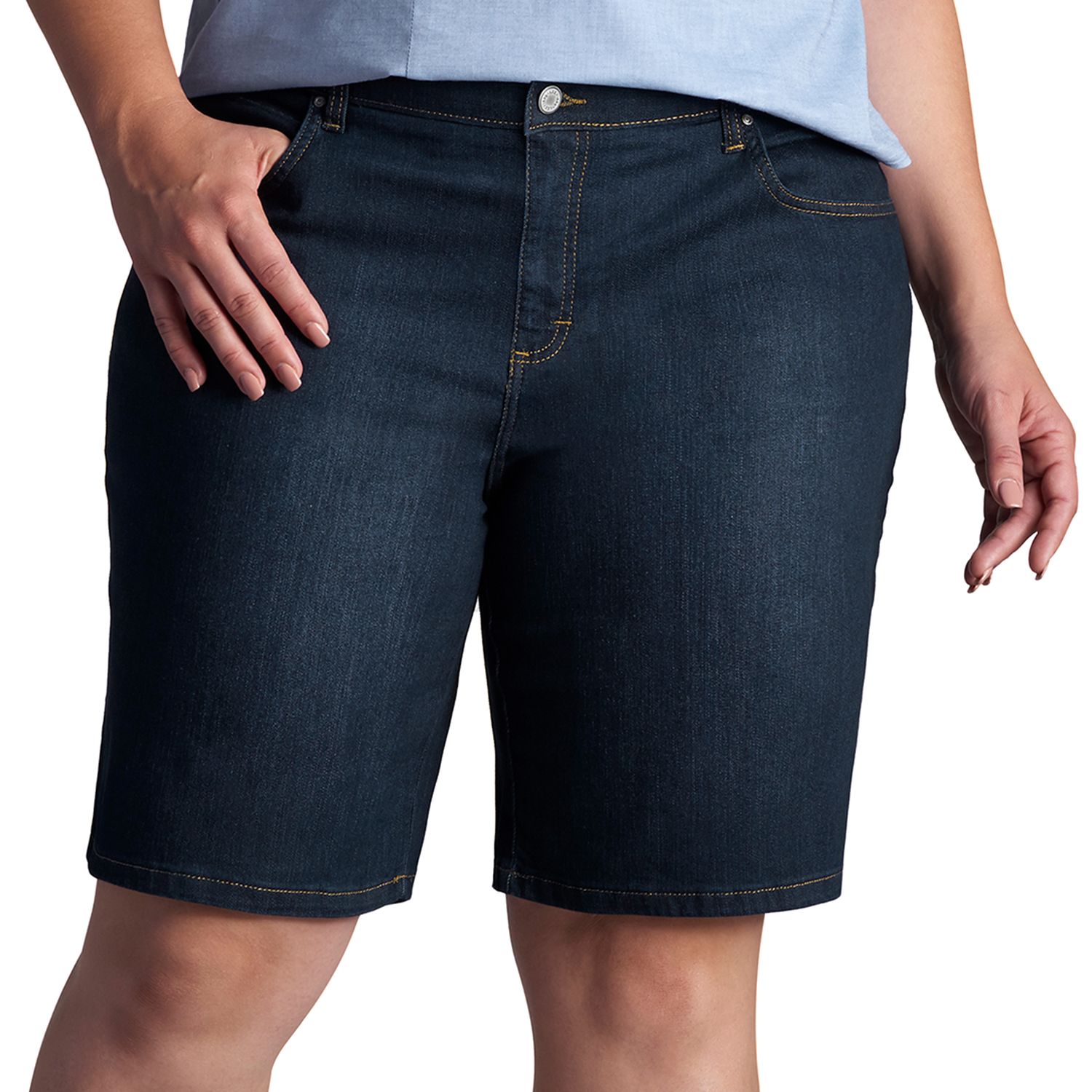 women's lee relaxed fit bermuda shorts