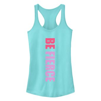 Juniors' Chin-Up Be Fierce Ideal Racerback Tank Top