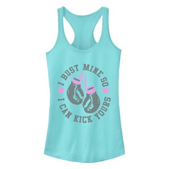 Juniors' Chin-Up Bust It Ideal Racerback Tank Top