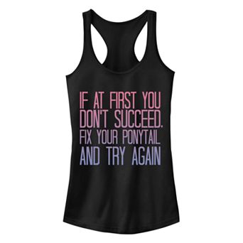 Juniors' Chin-Up Fix That Ponytail Ideal Racerback Tank Top
