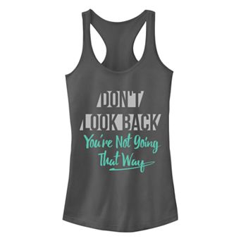 Juniors' Chin-Up Dont Look Back Ideal Racerback Tank Top