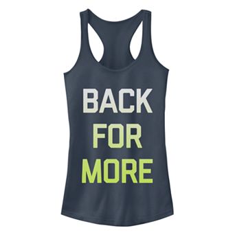 Juniors' Chin-Up Back For More Fade Ideal Racerback Tank Top