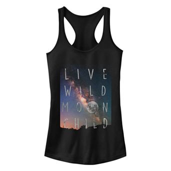Juniors' Chin-Up Moon Child Poster Ideal Racerback Tank Top