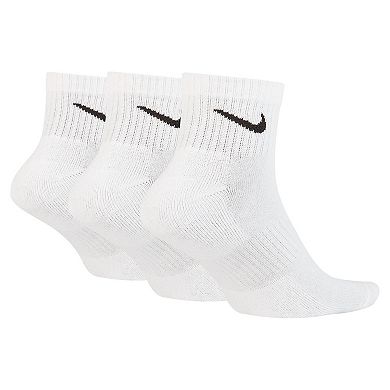 Men's Nike 3-pack Everyday Cushion Quarter Training Socks