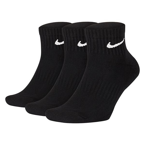 Men s Nike 3 pack Everyday Cushion Quarter Training Socks