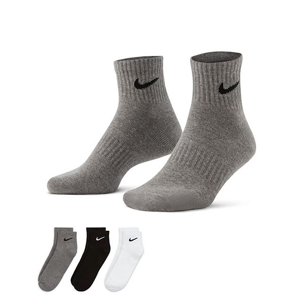Men's Nike 3pack Everyday Cushion Quarter Training Socks